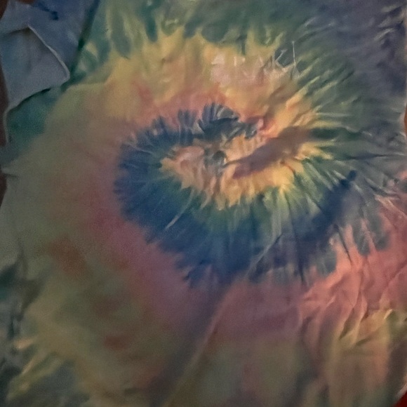 Tie-dye rainbow shirt made into tank - Picture 3 of 3